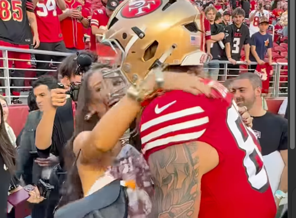 George Kittle and Kristin Juszczyk